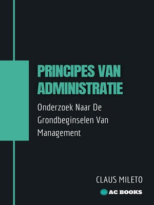 cover image of Principes Van Administratie
